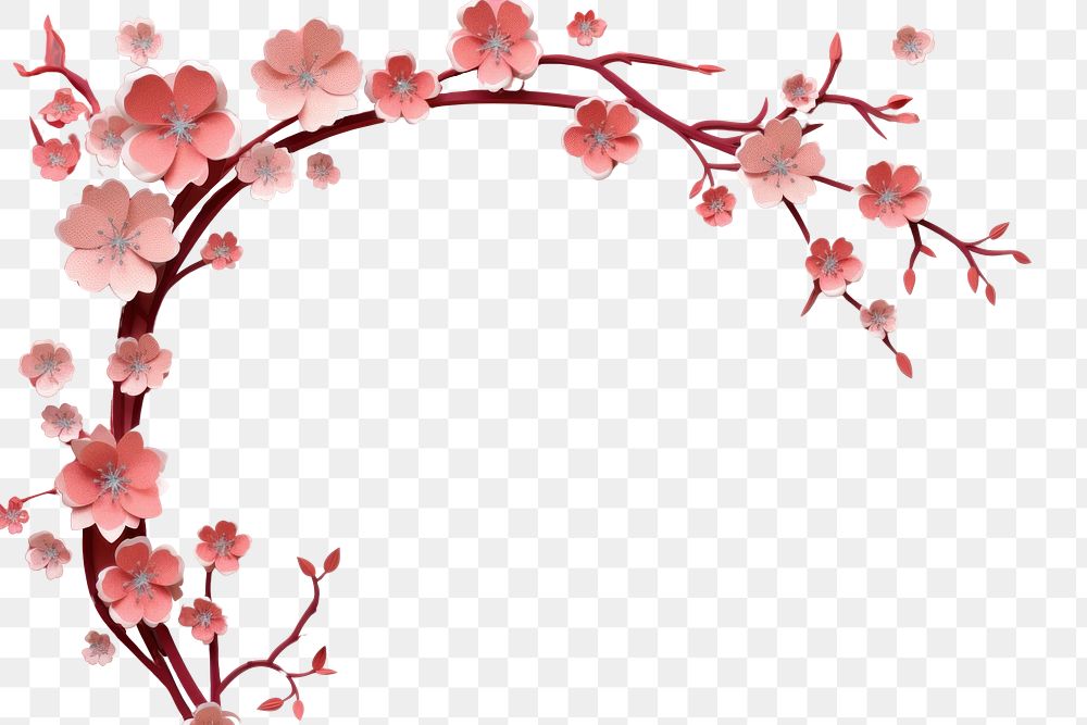 PNG Sakura flower blossom petal. AI generated Image by rawpixel.