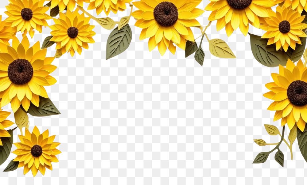 PNG Sunflower backgrounds plant petal. AI generated Image by rawpixel.