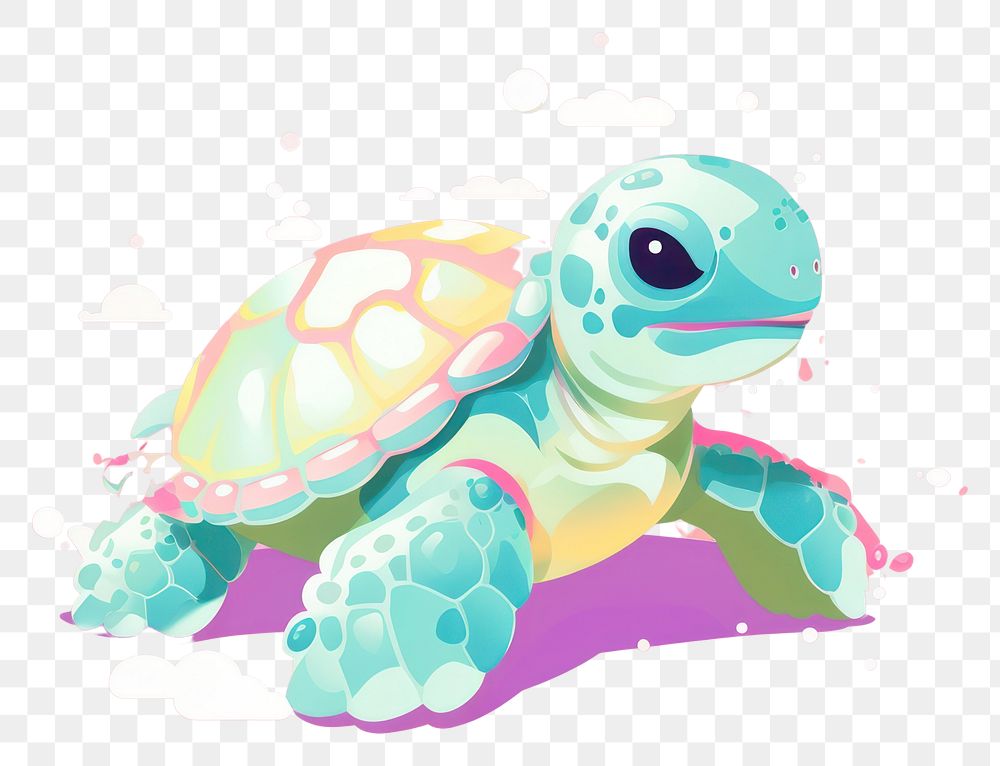 PNG A sea turtle reptile animal creativity. AI generated Image by rawpixel.