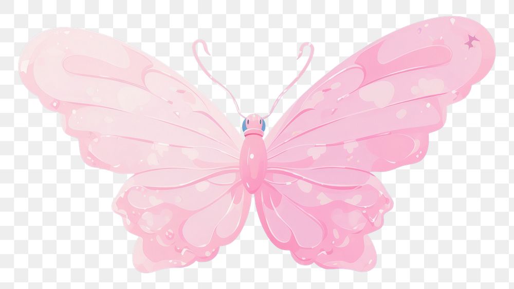 PNG A butterfly outdoors animal petal. AI generated Image by rawpixel.