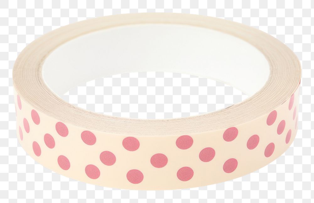 PNG Polka dot pattern tape white background celebration. AI generated Image by rawpixel.