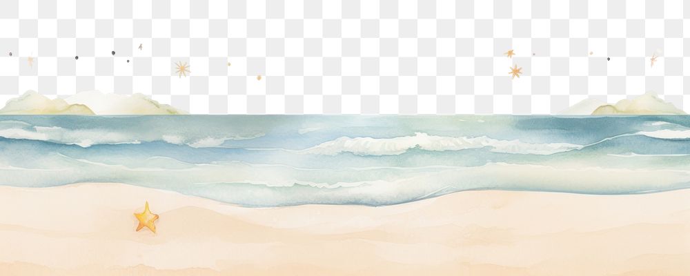 PNG Sea and sand backgrounds outdoors nature. AI generated Image by rawpixel.
