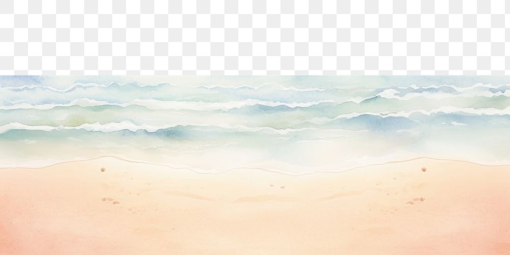 PNG Sea and sand backgrounds outdoors horizon. AI generated Image by rawpixel.