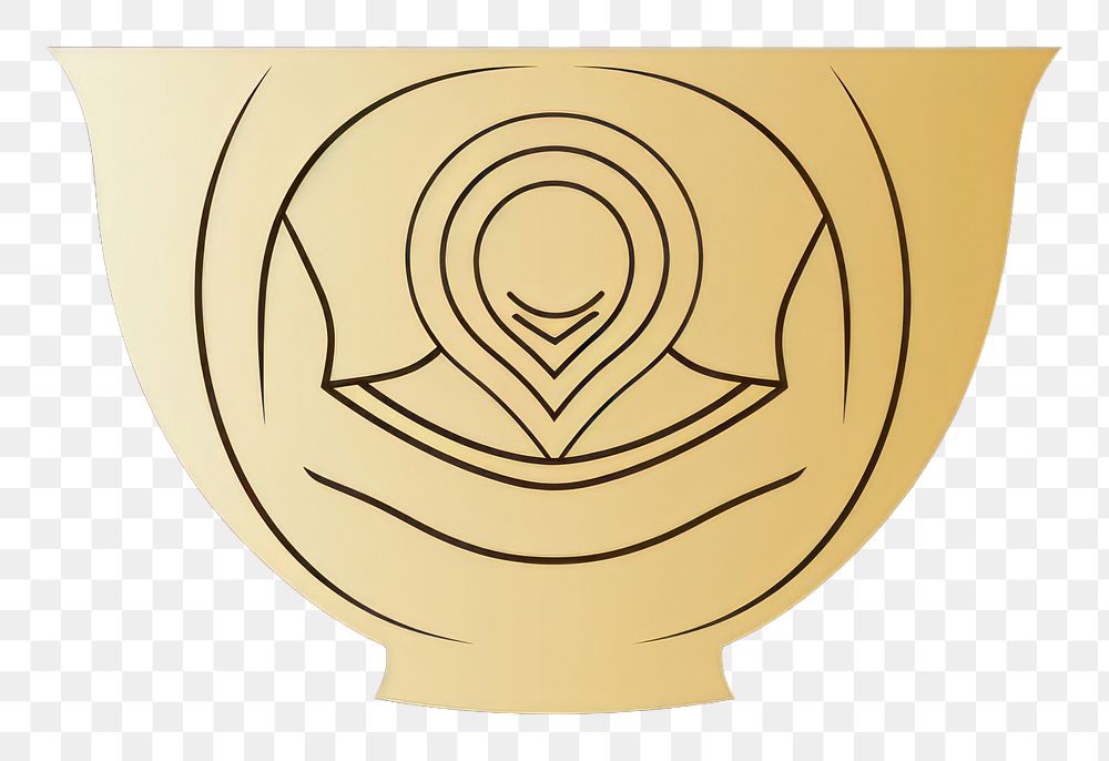 PNG Ancient golden cup logo art astronomy. AI generated Image by rawpixel.