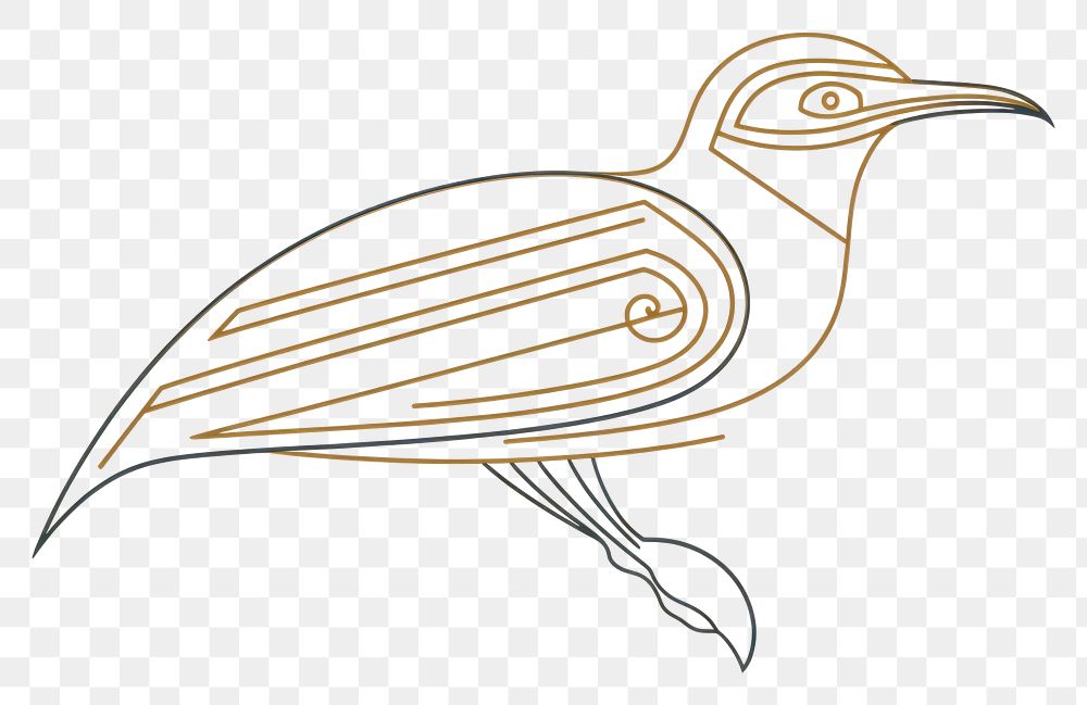 PNG Hieroglyphic bird drawing animal sketch. AI generated Image by rawpixel.