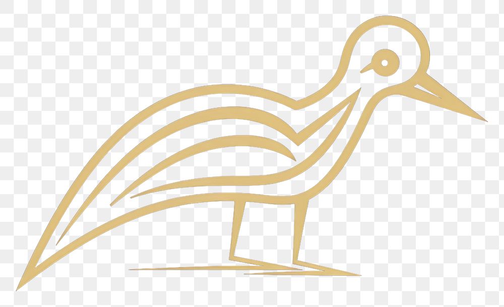 PNG Hieroglyphic bird animal beak logo. AI generated Image by rawpixel.