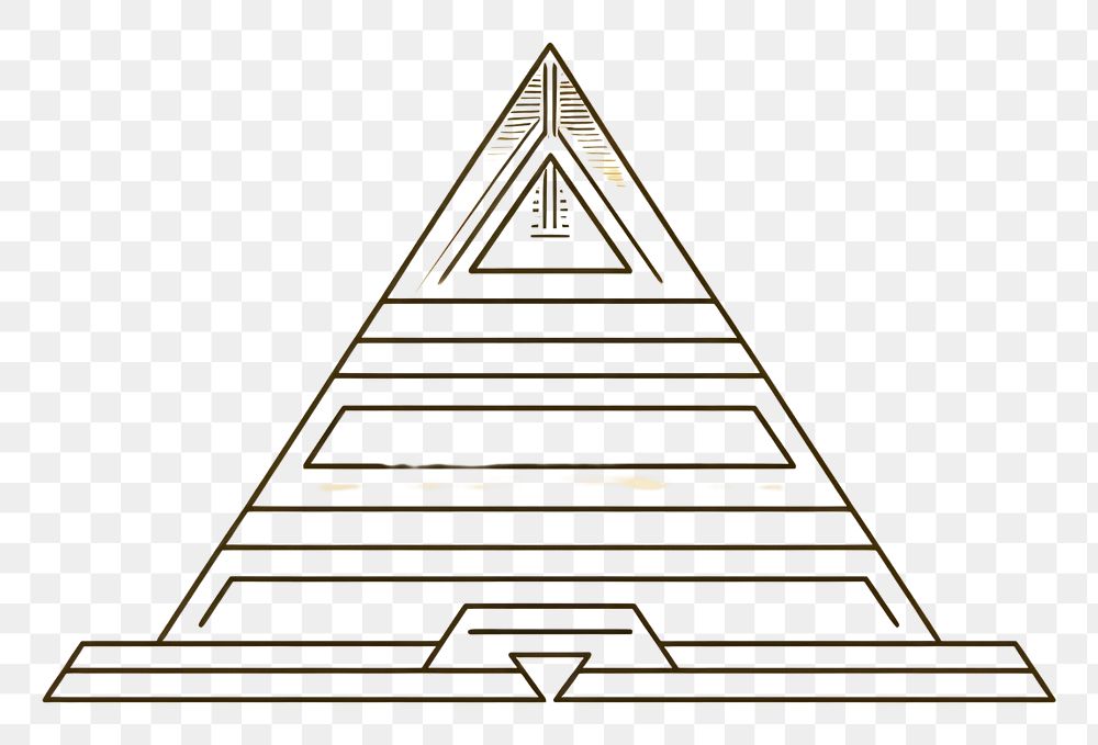 PNG Step pyramid symbol line logo. AI generated Image by rawpixel.