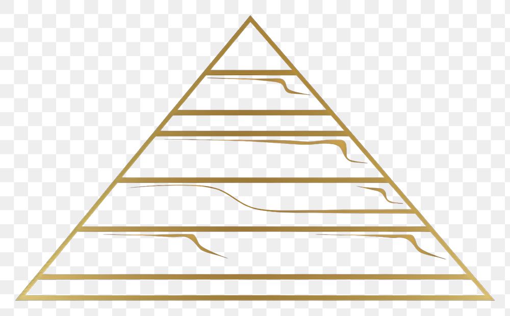 PNG Step pyramid symbol line gold. AI generated Image by rawpixel.