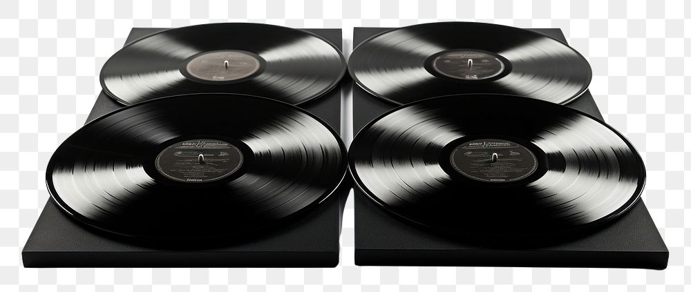 PNG Black records white background gramophone technology. AI generated Image by rawpixel.