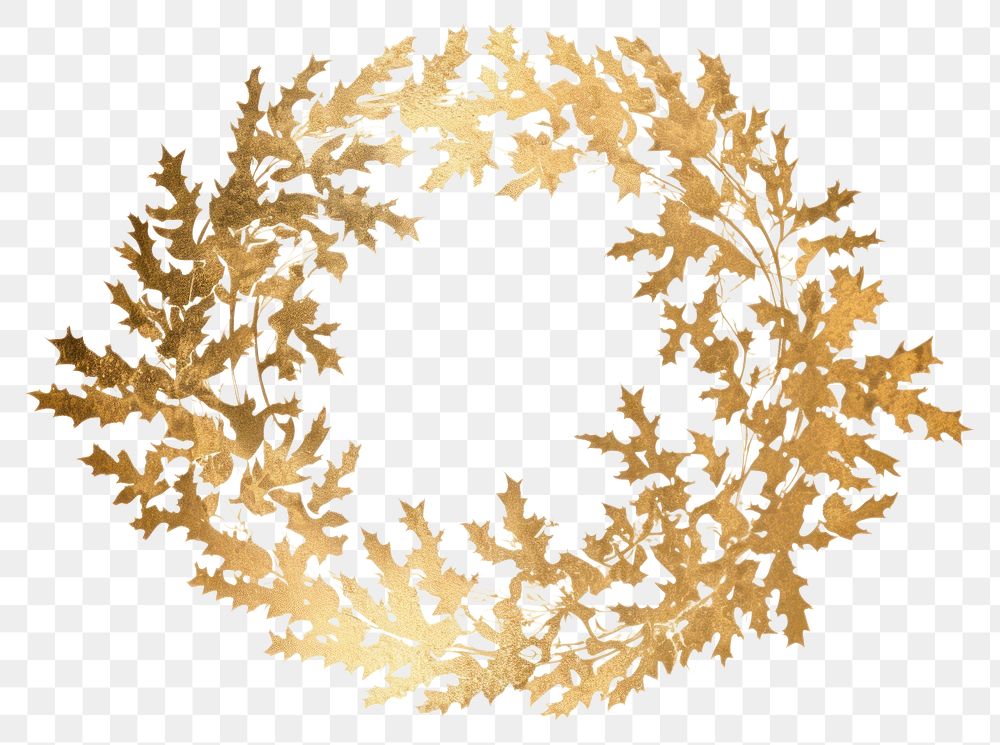 PNG  Holly wreath pattern plant leaf. AI generated Image by rawpixel.