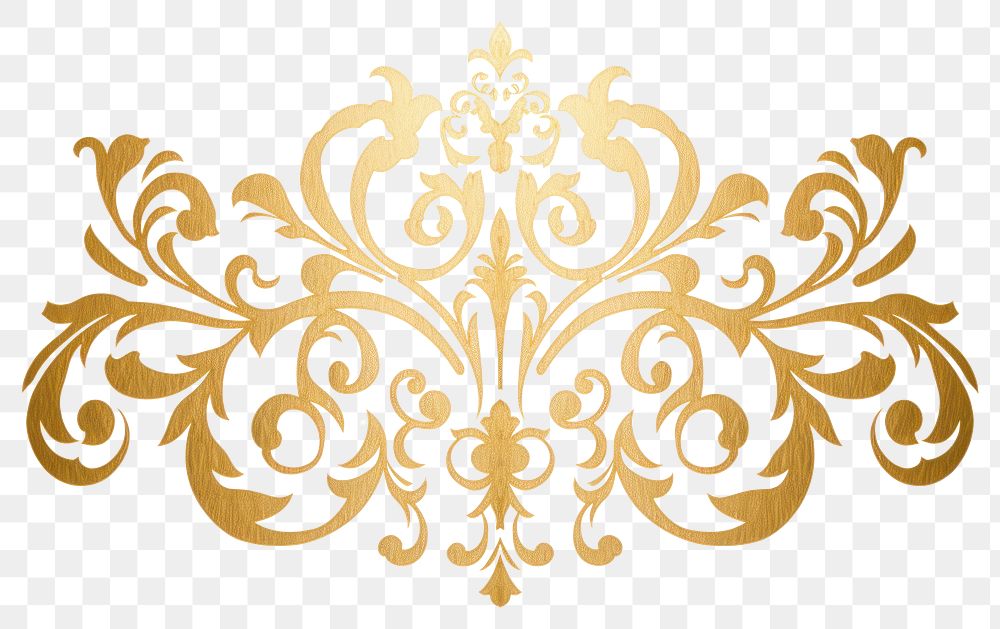 PNG  Baroque ornament pattern creativity decoration. AI generated Image by rawpixel.