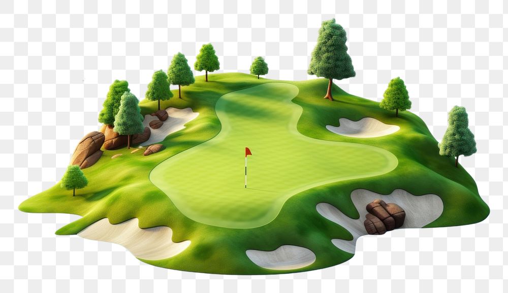 PNG Golf course outdoors nature sports. AI generated Image by rawpixel.