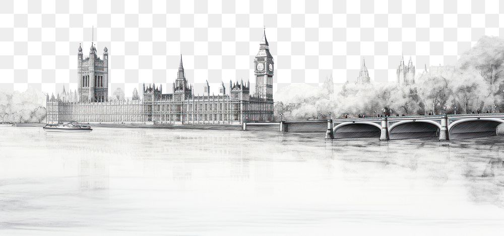 PNG  Big ben architecture building landmark. AI generated Image by rawpixel.