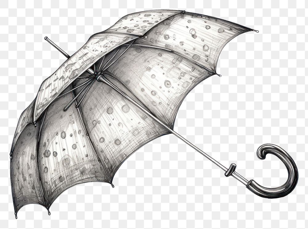 PNG  Umbrella sketch protection sheltering. AI generated Image by rawpixel.