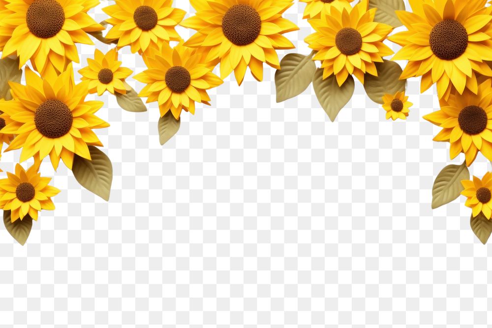 PNG Sunflower backgrounds petal plant. AI generated Image by rawpixel.