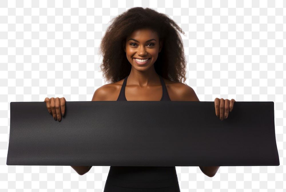 PNG Happy black woman portrait adult photo. AI generated Image by rawpixel.