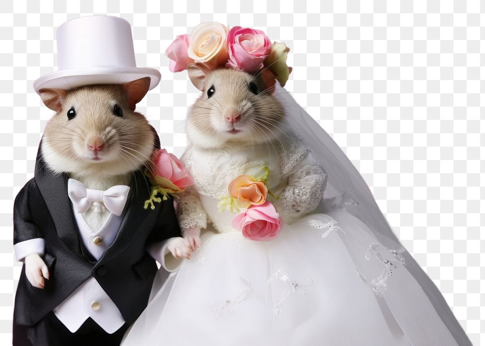 PNG Hamster wedding animal rodent. AI generated Image by rawpixel.
