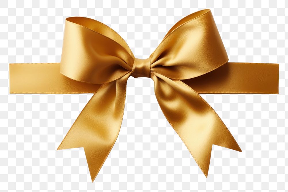 PNG  Gold gift ribbon gold white background celebration. AI generated Image by rawpixel.