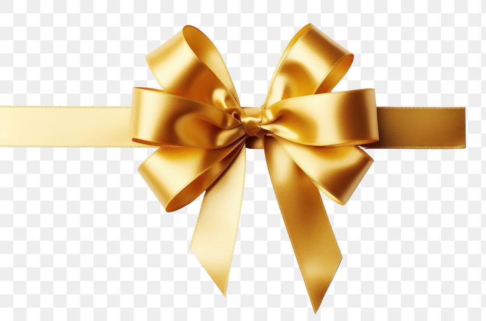 PNG  Gold gift ribbon gold white background celebration. AI generated Image by rawpixel.
