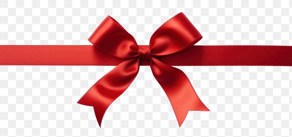 PNG  Red gift ribbon and bow cross shape backgrounds white background celebration. AI generated Image by rawpixel.