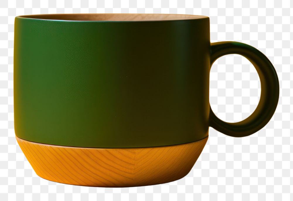 PNG Coffeecup yellow drink mug. AI generated Image by rawpixel.