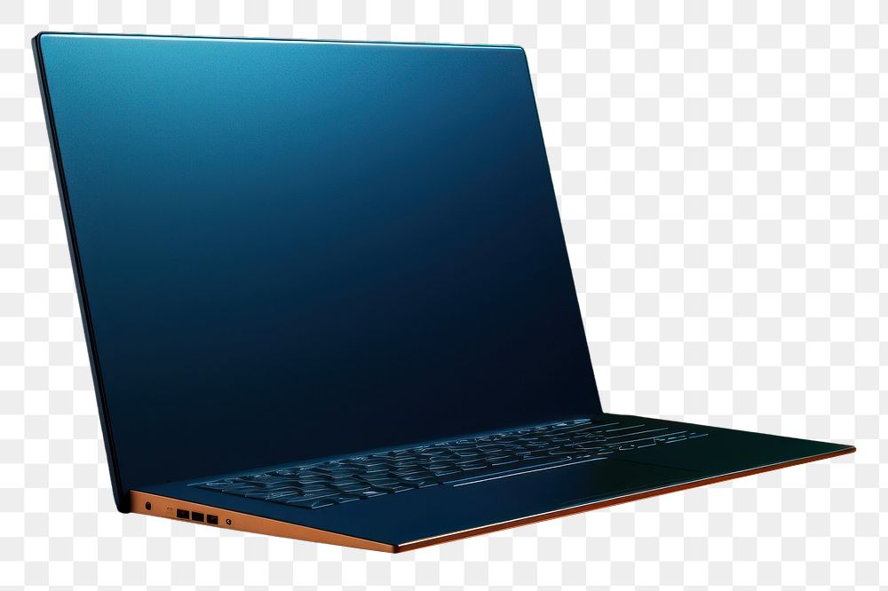 PNG Laptop computer blue wood. AI generated Image by rawpixel.