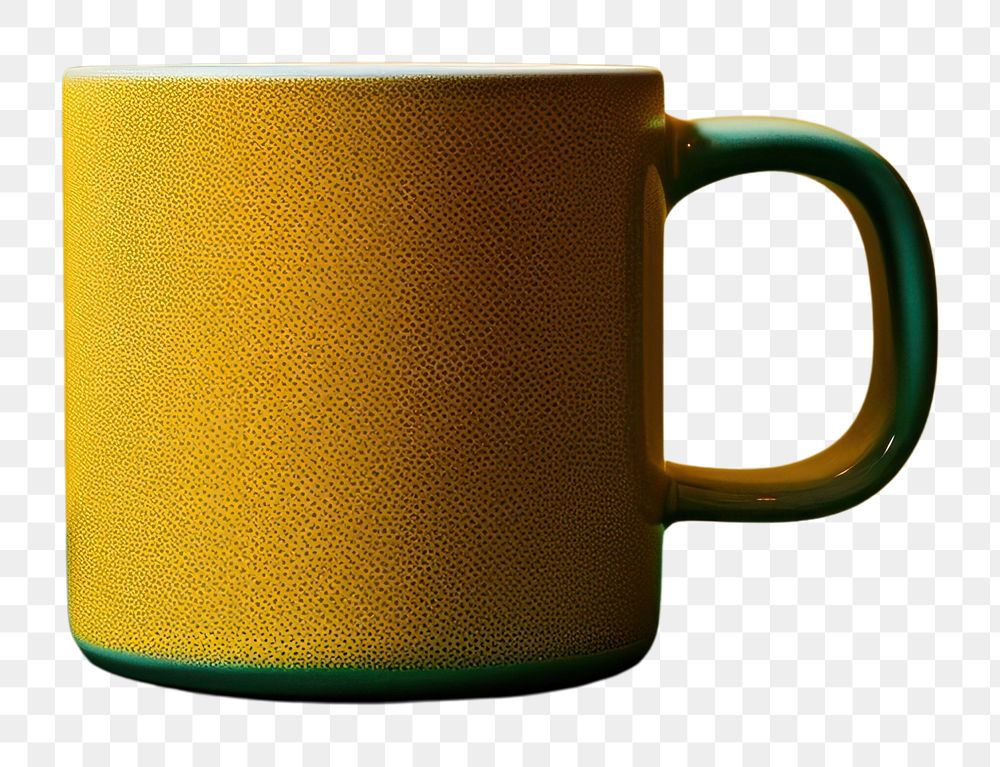 PNG Mug coffee yellow drink. AI generated Image by rawpixel.