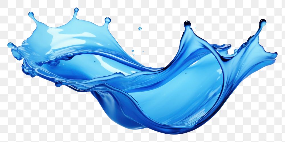 PNG  Blue liquid splattered simplicity splashing. AI generated Image by rawpixel.