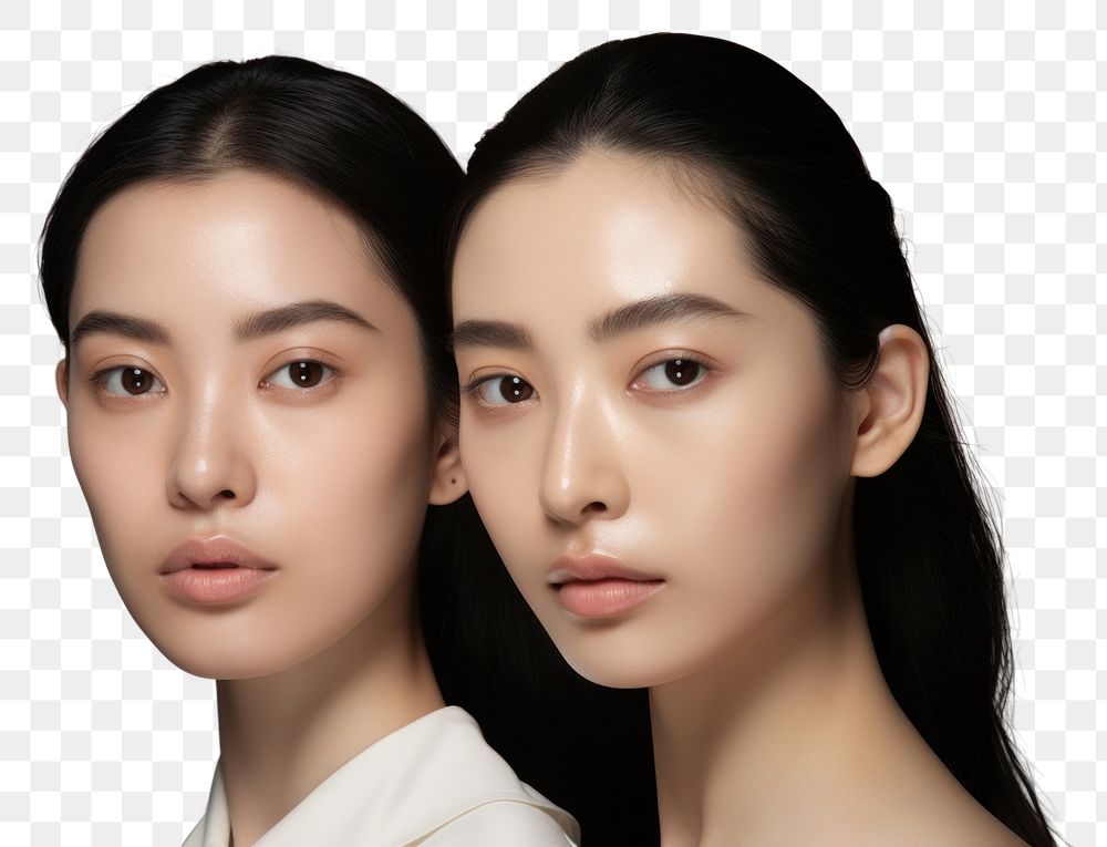 PNG  Skincare portrait adult woman. AI generated Image by rawpixel.