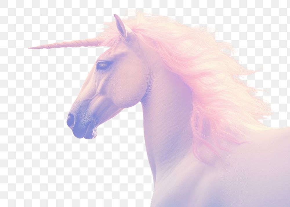 PNG Unicorn animal mammal horse. AI generated Image by rawpixel.