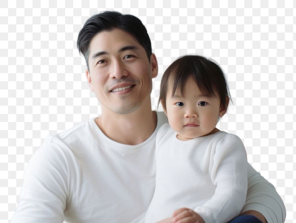 PNG Asian family portrait sitting child. AI generated Image by rawpixel.