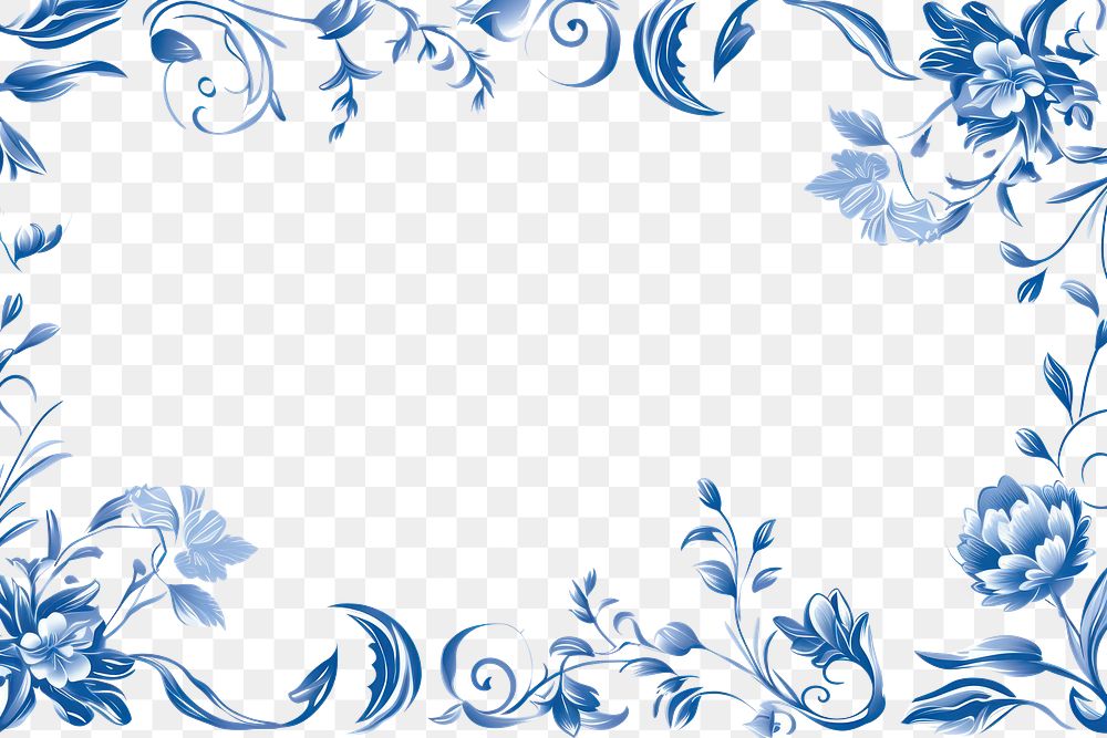 PNG Chinese porcelain border backgrounds pattern white AI generated Image by rawpixel
