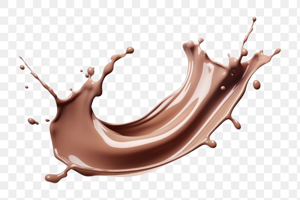 PNG Milk splash chocolate white background refreshment. AI generated Image by rawpixel.