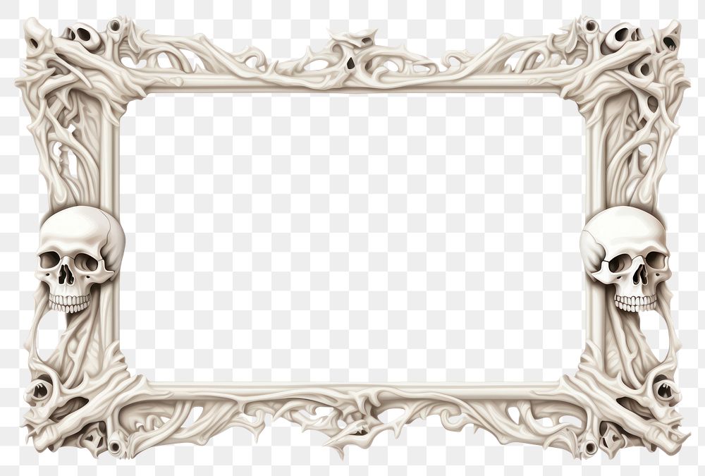 PNG Bone frame white background architecture rectangle. AI generated Image by rawpixel.