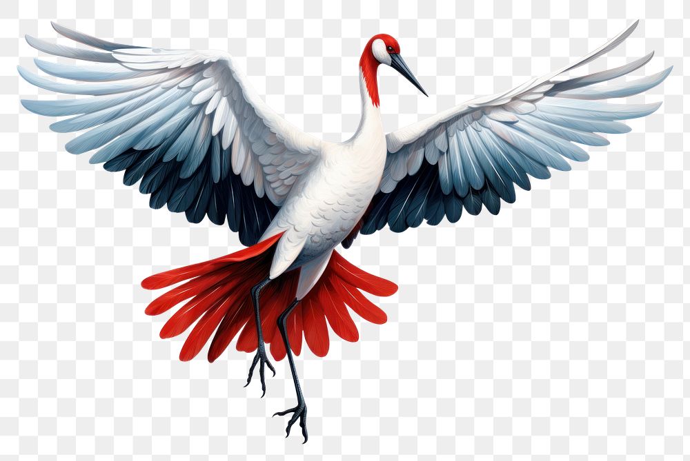 PNG Kung fu crane animal stork bird. AI generated Image by rawpixel.