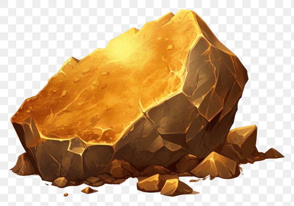 PNG Gold ore mineral jewelry rock. AI generated Image by rawpixel.