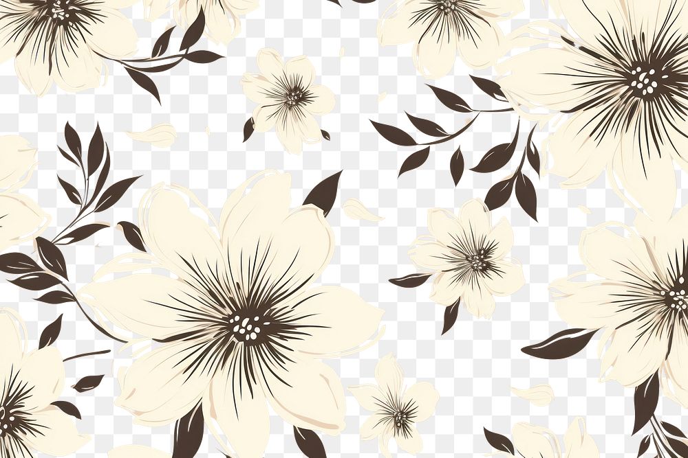 PNG Flower pattern on brush stroke backgrounds white chandelier. AI generated Image by rawpixel.