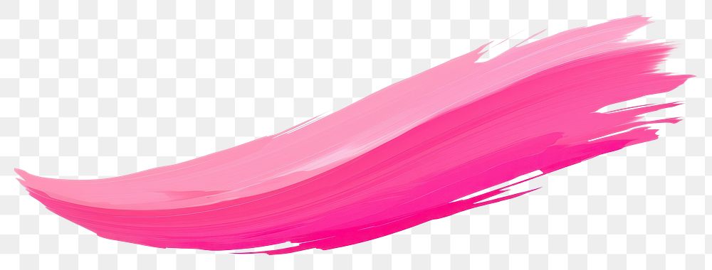 PNG Vibrant pink long paint brush shape stroke petal white background splattered. 