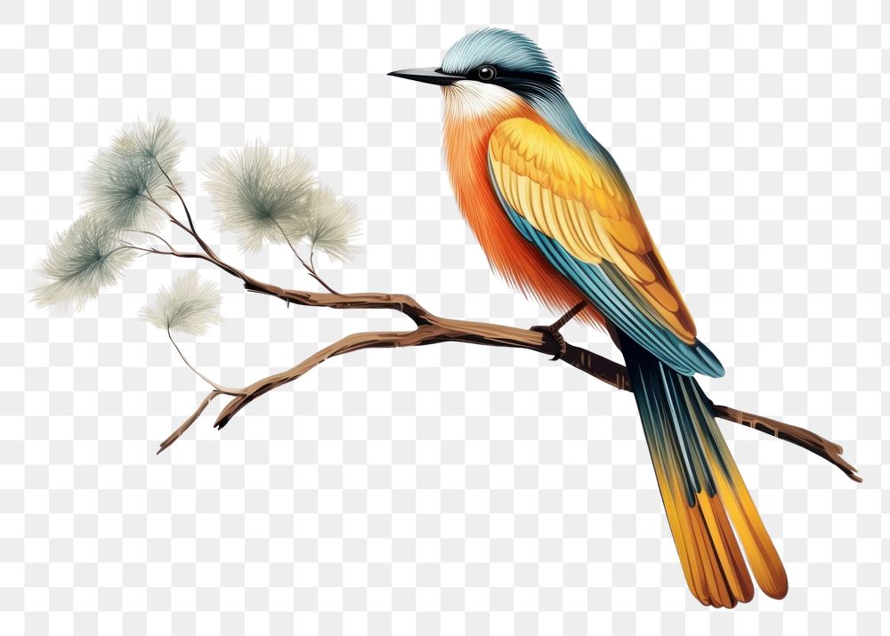 PNG An exotic bird animal beak wing. AI generated Image by rawpixel.