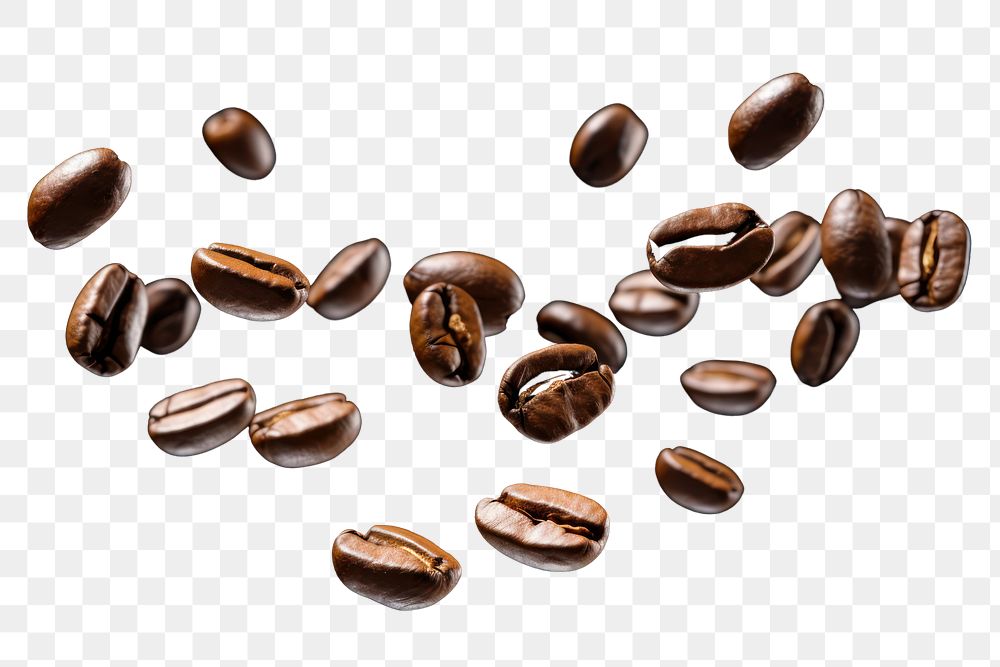 PNG 8 coffee seeds pill coffee beans refreshment. AI generated Image by rawpixel.