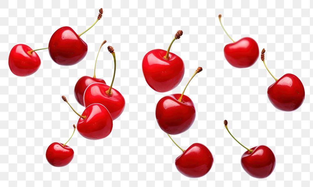 PNG  Cherries cherry fruit plant. AI generated Image by rawpixel.