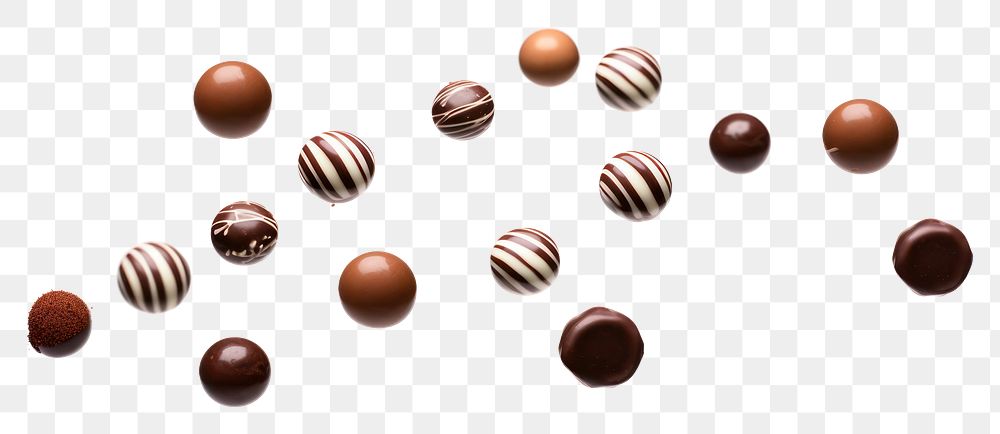 PNG  Chocolates food white background confectionery
