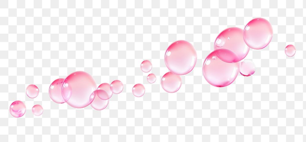 PNG Pink soap pastel bubbles petal white background biotechnology. AI generated Image by rawpixel.