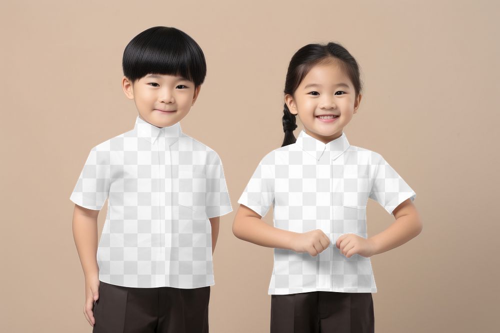 PNG kid's Chinese tang suit mockup, traditional clothes, transparent design