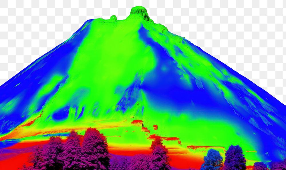 PNG  Mountain outdoors volcano nature. AI generated Image by rawpixel.