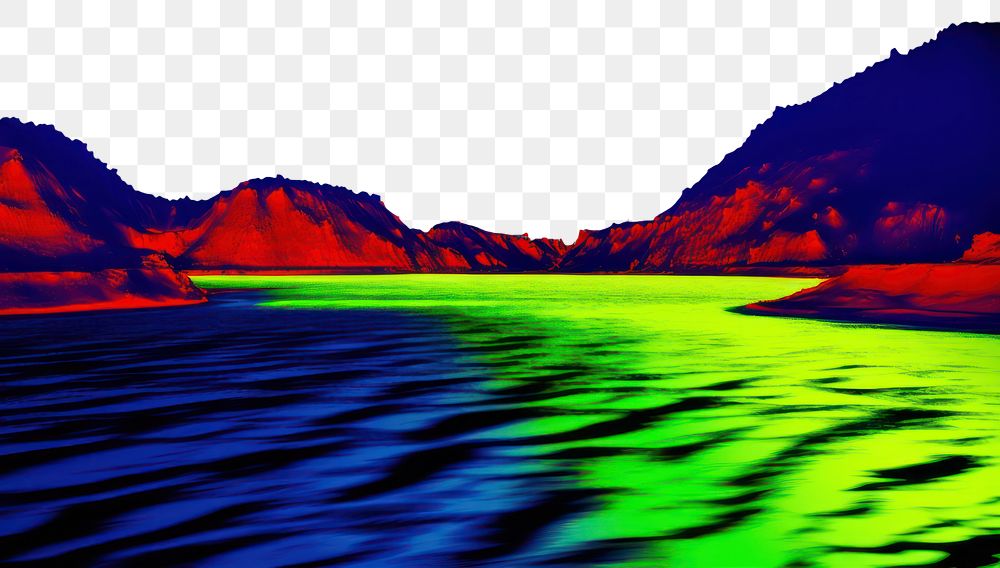 PNG  Sea landscape mountain outdoors. AI generated Image by rawpixel.