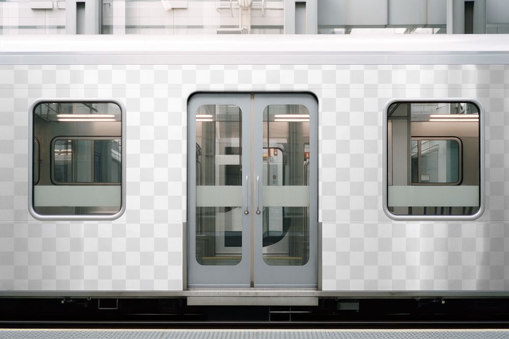 Train body  png mockup, transparent design