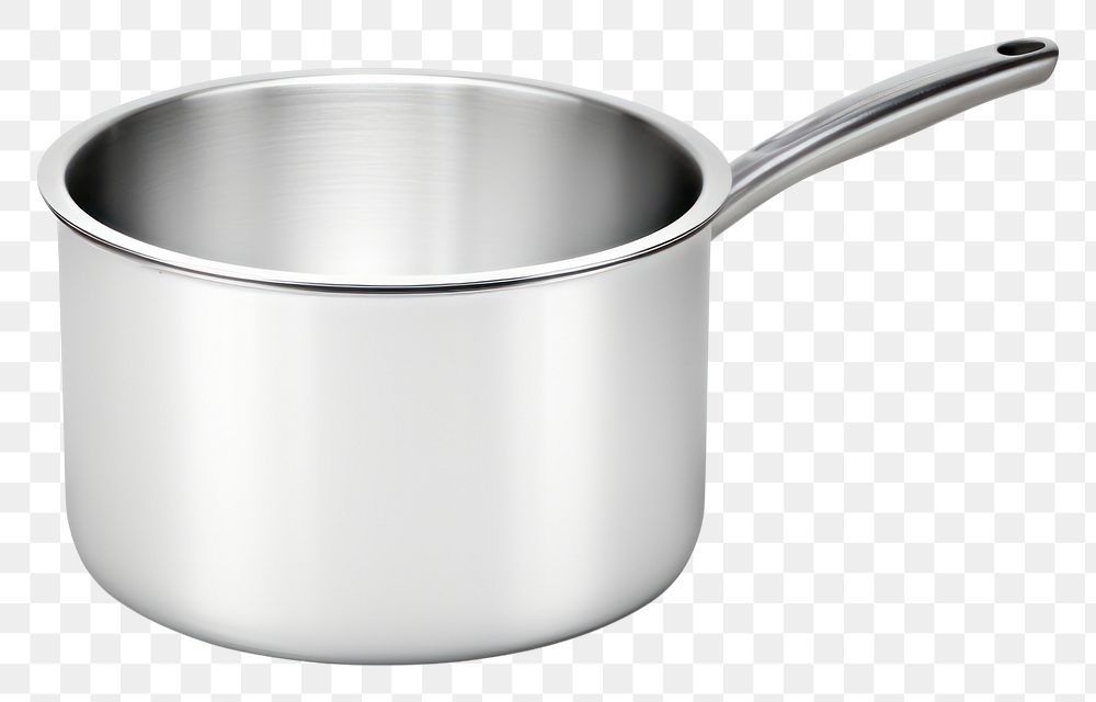 PNG  Saucepan aluminum white background simplicity. AI generated Image by rawpixel.