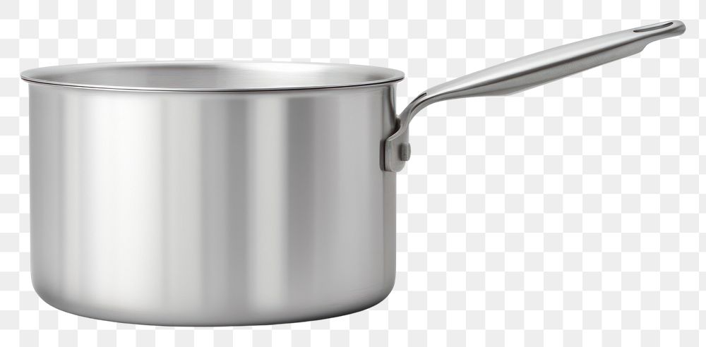 PNG  Saucepan aluminum white background cookware. AI generated Image by rawpixel.
