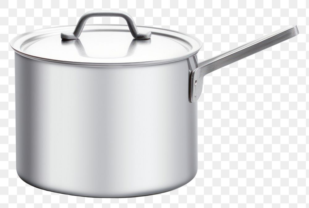 PNG  Pot saucepan aluminum white background. AI generated Image by rawpixel.